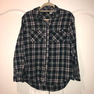 Green flannel from Urban Outfitters